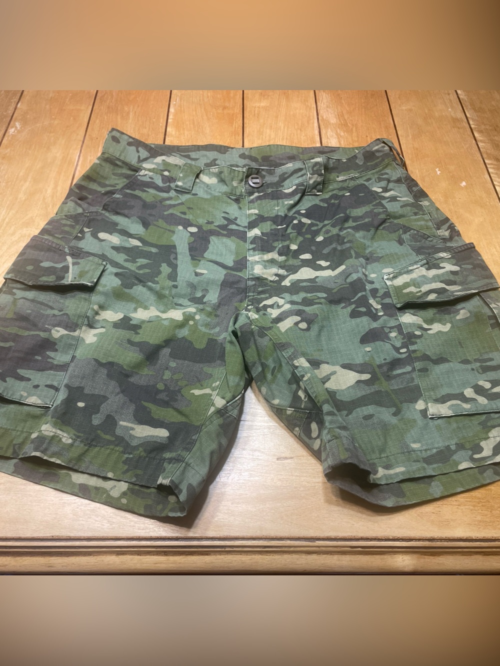 Platatac Australian Army Jaywick Shorts Size 38 Multi Camo Ripstop 9” Inseam